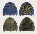 A BATHING APE BAPE SWEAT BOMBER JACKET