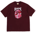 A BATHING APE ABC CAMO HAND DRAW APE HEAD RELAXED FIT TEE