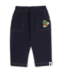 A BATHING APE BAPE KIDS BABY MILO DINOSAUR JERSEY DENIM BABY PANTS
