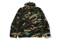 A BATHING APE GLITCH WOODLAND CAMO SHORT SNOWBOARD JACKET