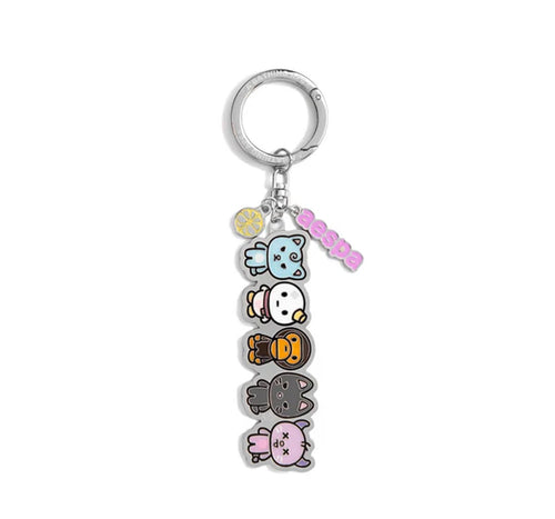 A BATHING APE BAPE x AESPA METAL KEYCHAIN