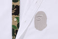 A BATHING APE APE HEAD EMBROIDERY OXFORD SHIRT ( RELAXED )