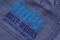 A BATHING APE FAKE PRINT RELAXED FIT SWEAT SHORTS