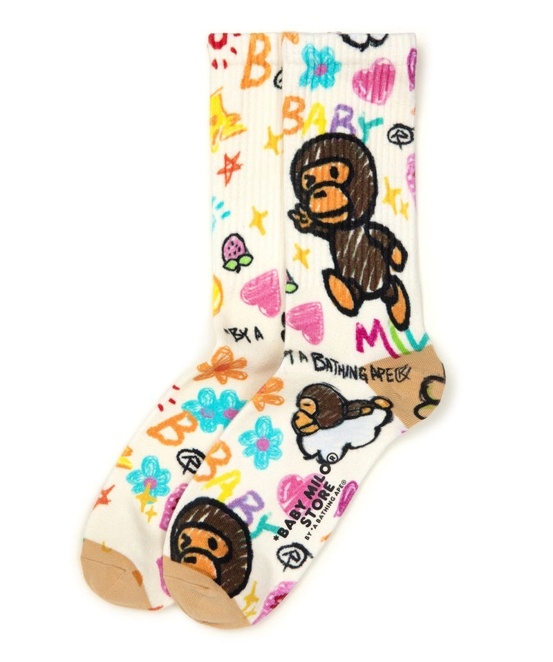 A BATHING APE - BABY MILO STORE BABY MILO SOCKS ( Ladies' )