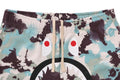 A BATHING APE MAP CAMO REGULAR FIT SHARK SWEAT SHORTS