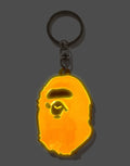 A BATHING APE APE HEAD REFLECTIVE KEYCHAIN