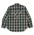 A BATHING APE OMNRE CHECK COLLEGE RELAXED FIT SHIRT