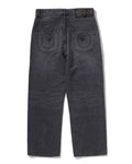 A BATHING APE LINE CAMO JACQUARD RELAXED FIT DENIM PANTS