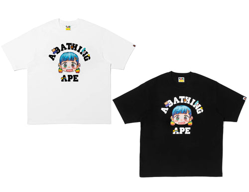 A BATHING APE BAPE x MR. COLLEGE RELAXED FIT TEE