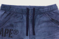 A BATHING APE FAKE PRINT RELAXED FIT SWEAT SHORTS