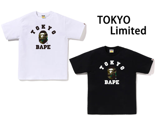 A BATHING APE 1ST CAMO TOKYO COLLEGE TEE ( TOKYO Limited )