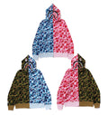 A BATHING APE ABC CAMO SEPARATE SHARK FULL ZIP HOODIE
