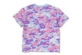 A BATHING APE Ladies' MULTI PIXEL CAMO COLLEGE MINI TEE