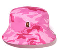 A BATHING APE Ladies' WOODLAND CAMO BUCKET HAT