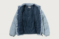 A BATHING APE LINE CAMO JACQUARD DENIM CLASSIC DOWN JACKET
