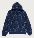 A BATHING APE COLOR CAMO HEAVY WASHED CROPPED FIT ZIP HOODIE