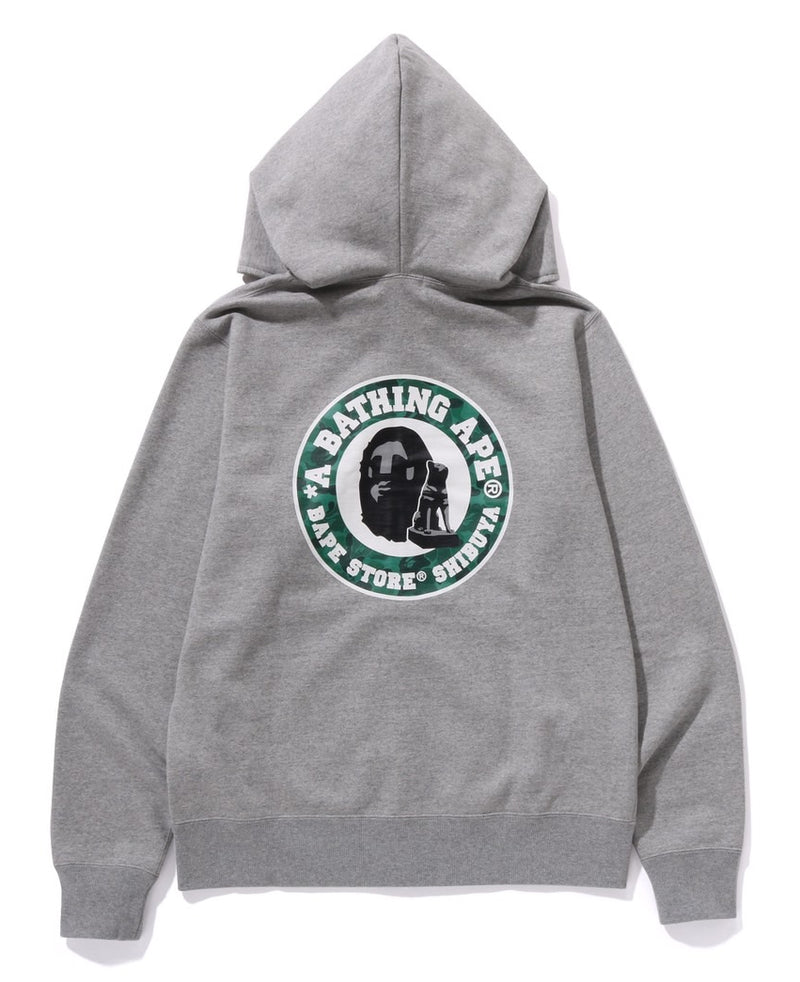 A BATHING APE BAPE STORE SHIBUYA FULL ZIP HOODIE SHIBUYA LIMITED