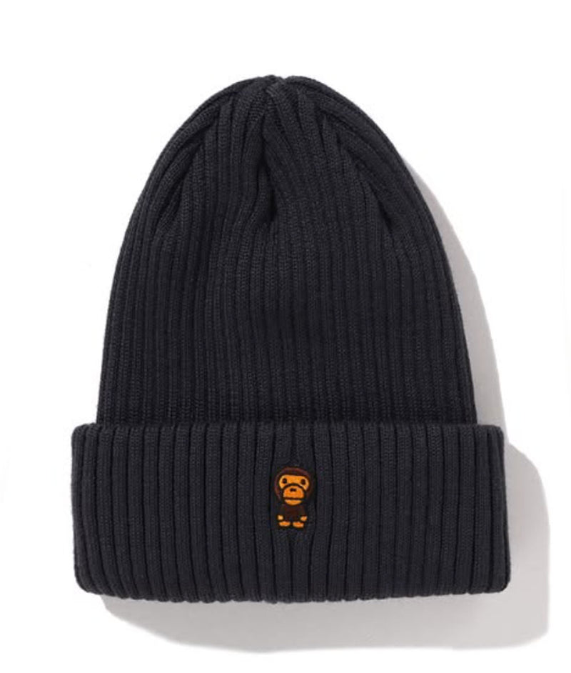 A BATHING APE BAPE KIDS BABY MILO ONE POINT KNIT CAP