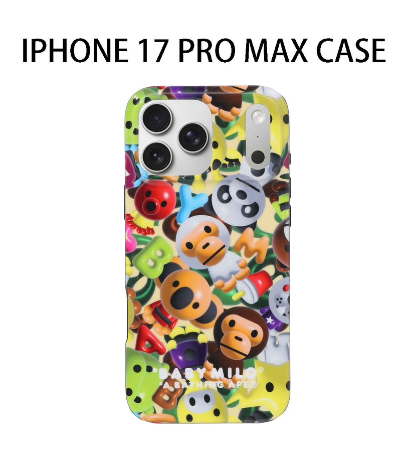 A BATHING APE 3D MILO ALL FRIENDS IPHONE 17 PRO / 17 PRO MAX CASE