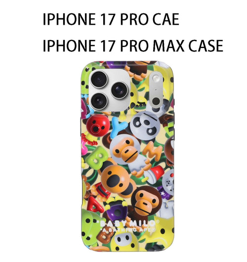 A BATHING APE 3D MILO ALL FRIENDS IPHONE 17 PRO / 17 PRO MAX CASE