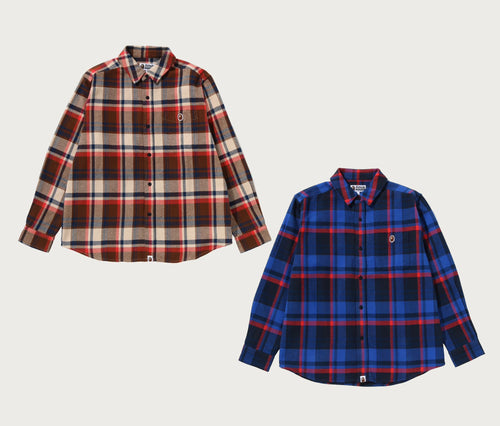 A BATHING APE BAPE CHECK SHIRT