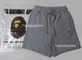 A BATHING APE ONE POINT REGULAR FIT SWEAT SHORTS
