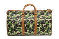 A BATHING APE ABC CAMO PU OSTRICH BOSTON BAG