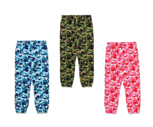A BATHING APE ABC CAMO APE HEAD ONE POINT SWEAT PANTS