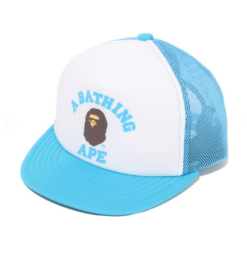 A BATHING APE BAPE KIDS COLLEGE MESH CAP