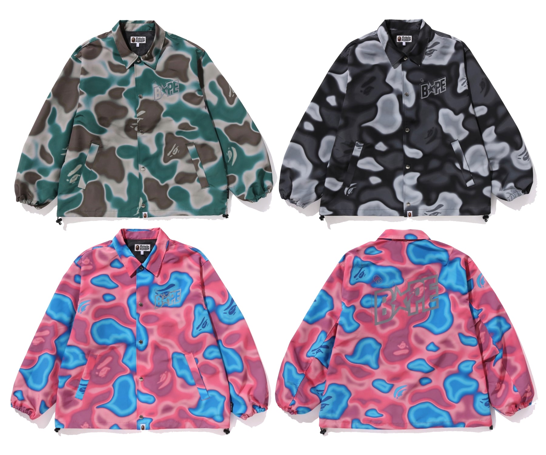 Bape camo coach jacket cheap