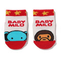 A BATHING APE BAPE KIDS BABY MILO FRIENDS BABY SOCKS