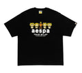 A BATHING APE BAPE x AESPA BABY MILO LEMONADE RELAXED FIT TEE