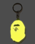 A BATHING APE APE HEAD REFLECTIVE KEYCHAIN