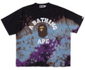 A BATHING APE TIE DYE COLLEGE RELAXED FIT TEE