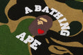 A BATHING APE Ladies' ABC CAMO COLLEGE CREWNECK SWEAT SHIRT