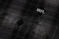 A BATHING APE FLANNEL CHECK TACTICAL SHIRT