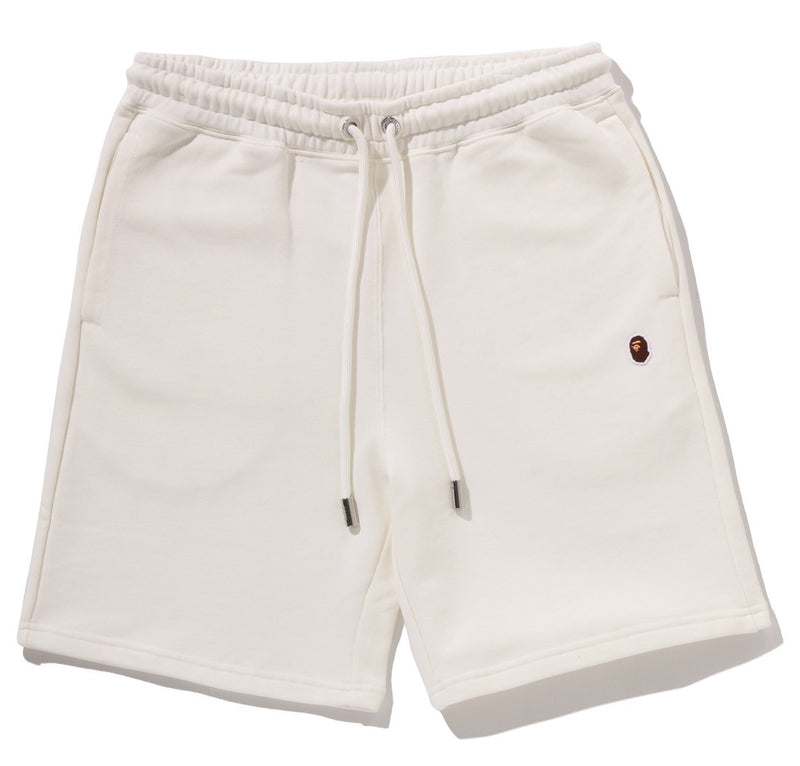 A BATHING APE ONE POINT REGULAR FIT SWEAT SHORTS