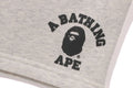 A BATHING APE Ladies' COLLEGE SWEAT SHORTS