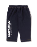 A BATHING APE BAPE KIDS BABY MILO DINOSAUR JERSEY DENIM BABY PANTS