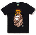 A BATHING APE Ladies' TREE EDGE CAMO MILO ON APE HEAD TEE