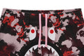 A BATHING APE MAP CAMO REGULAR FIT SHARK SWEAT SHORTS