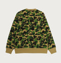 A BATHING APE ABC CAMO BAPE CREWNECK SWEAT SHIRT