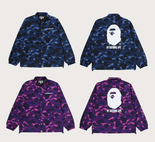 A BATHING APE COLOR CAMO COACH JACKET