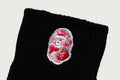 A BATHING APE COTTON WAFFLE CREW SOCKS
