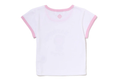 A BATHING APE Ladies' BABY LISA COLLEGE CROPPED TEE