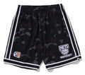 A BATHING APE BAPE x M&N NBA NEW JERSEY NETS SWINGMAN SHORTS