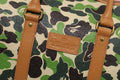 A BATHING APE ABC CAMO PU OSTRICH BOSTON BAG