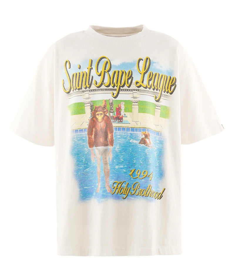 A BATHING APE BAPE x SAINT MXXXXXX LEAGUE TEE