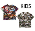 A BATHING APE BAPE KIDS HYBRID CAMO ONE POINT TEE