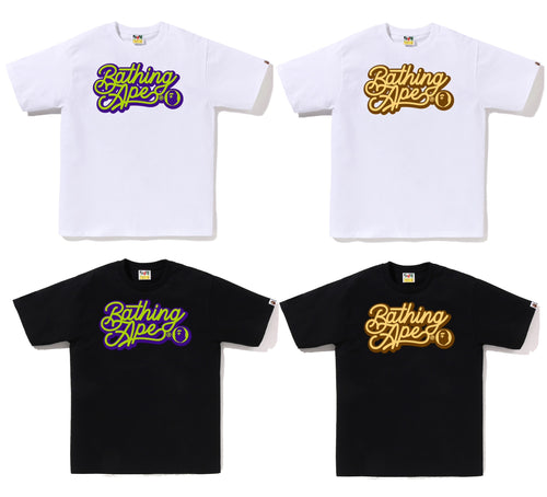 A BATHING APE BATHING APE SCRIPT LOGO TEE